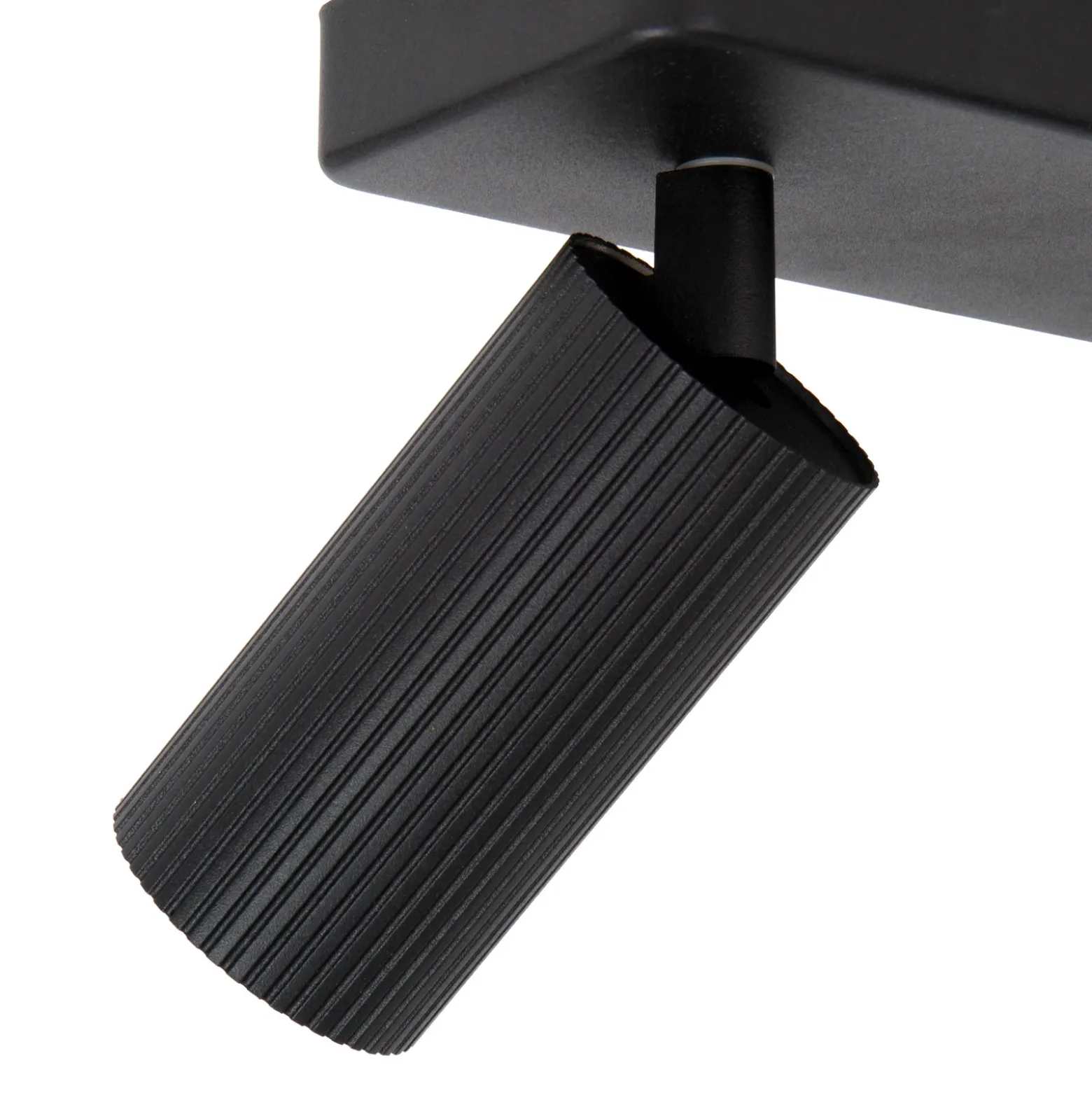 Foco de techo Clubs, 2 luces, negro
