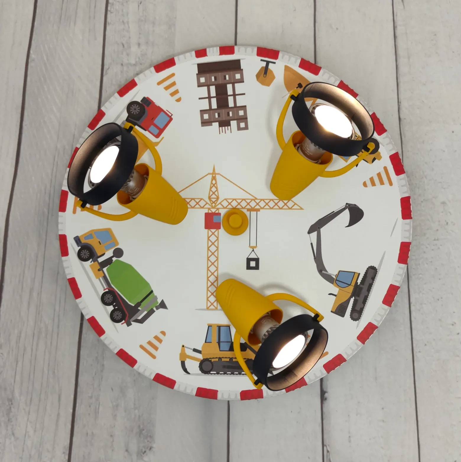Foco de techo Construcción, 3 luces