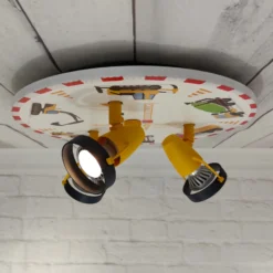 Foco de techo Construcción, 3 luces
