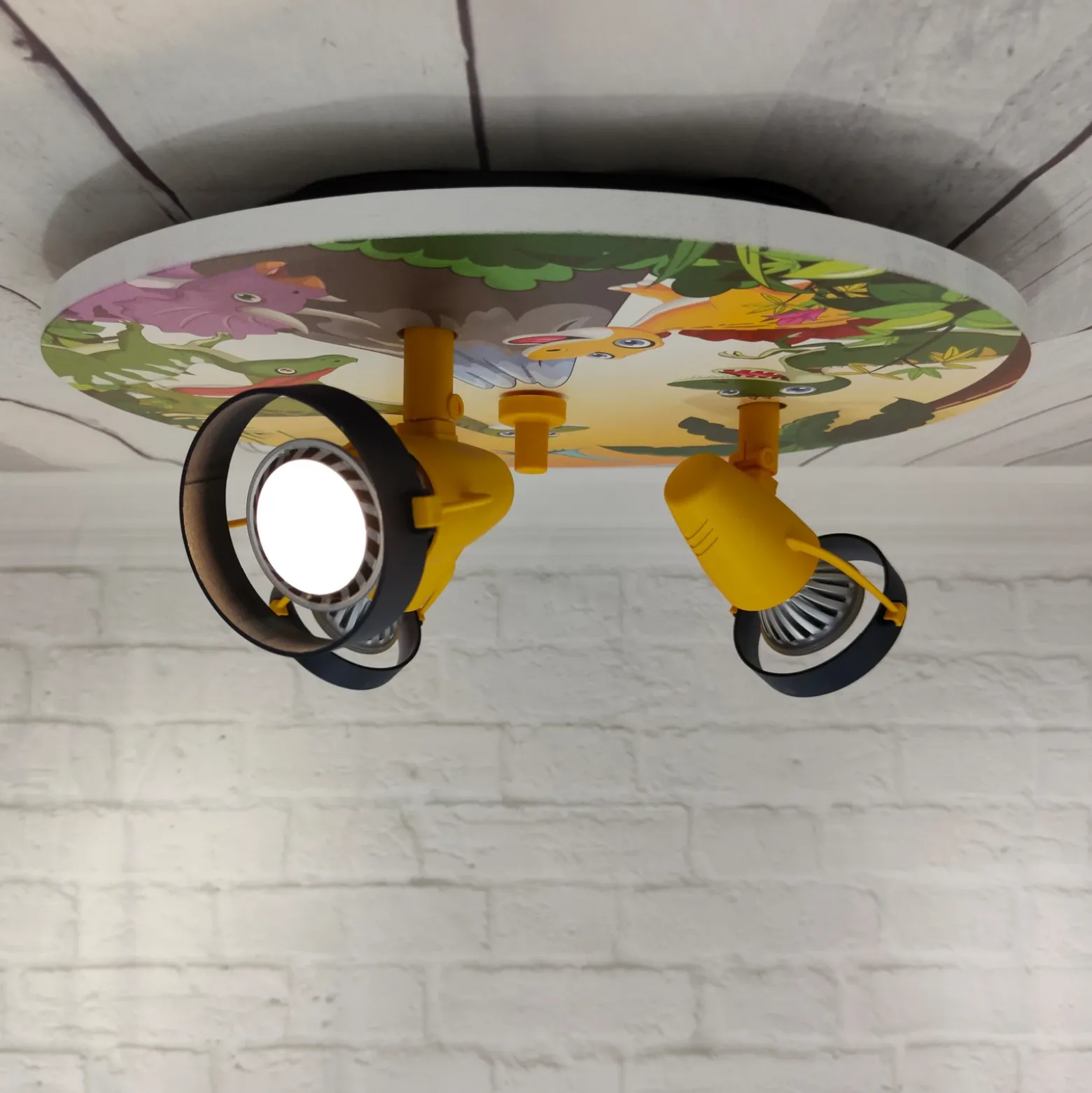 Foco de techo Dinos, 3 luces