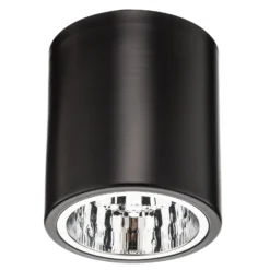 Foco de techo downlight Round en negro, Ø 13,3 cm