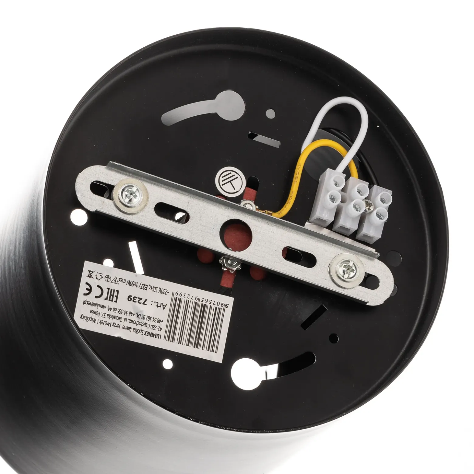 Foco de techo downlight Round en negro, Ø 13,3 cm