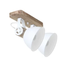 Foco de techo Gearwood, 2 luces, blanco