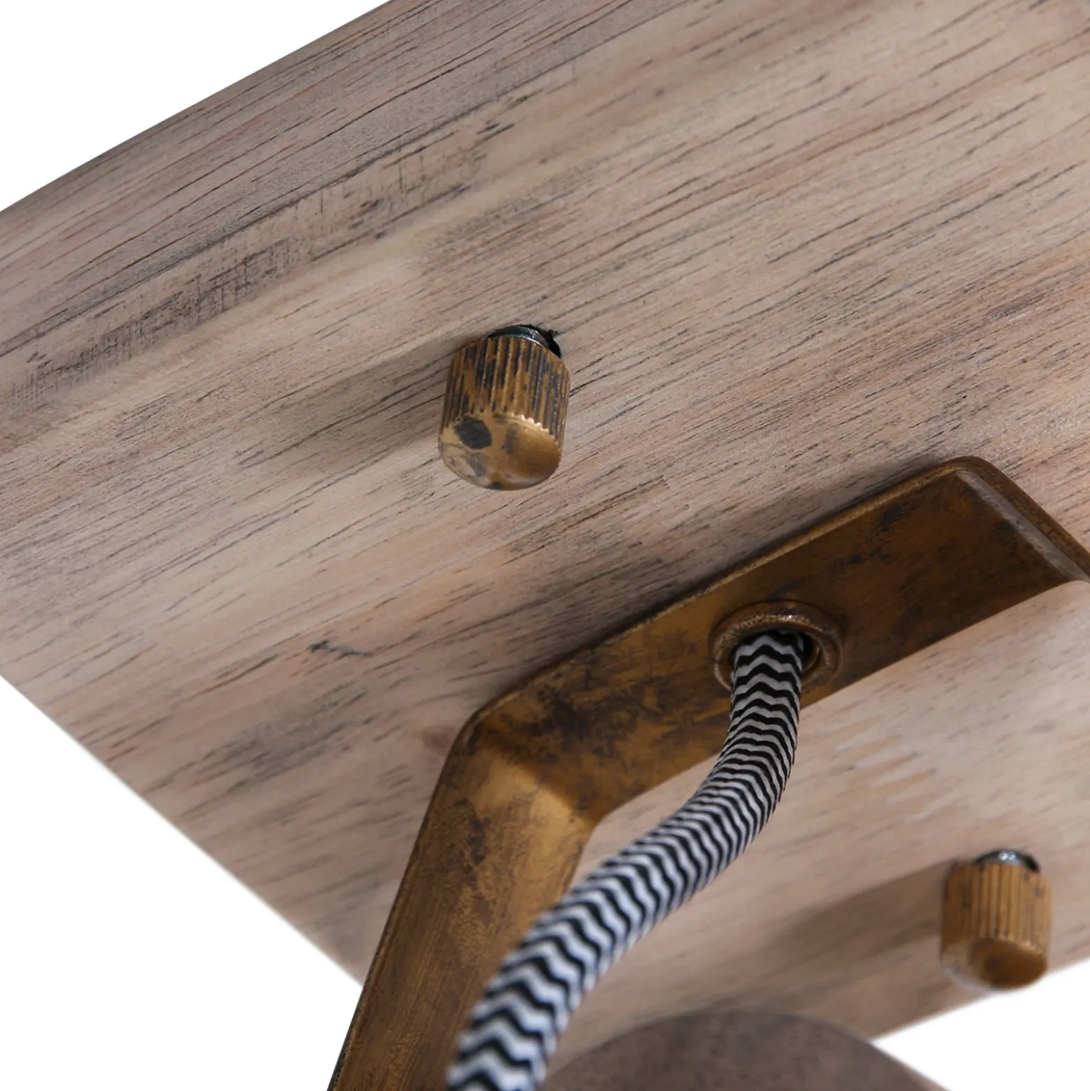 Foco de techo Gearwood, 1 luces bronce