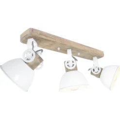 Foco de techo Gearwood, 3 luces blanco