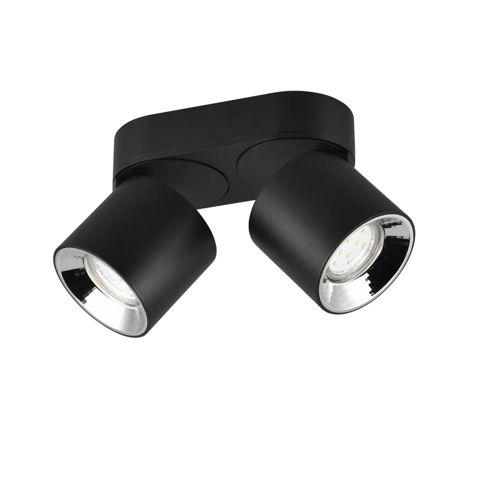 Foco de techo Guayana GU10 2 luces negro