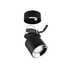 Foco de techo Guayana GU10 1 luz negro