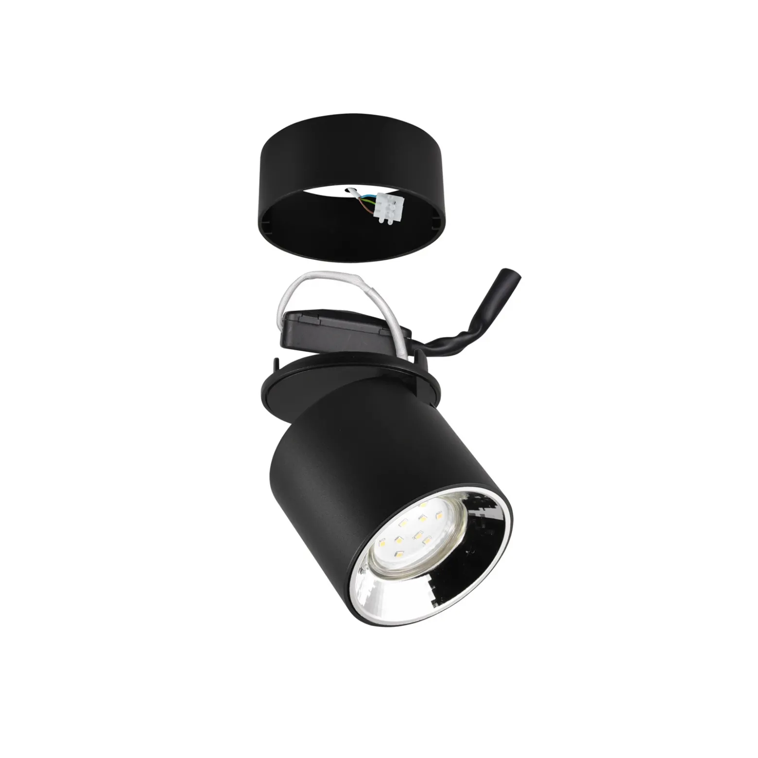 Foco de techo Guayana GU10 1 luz negro