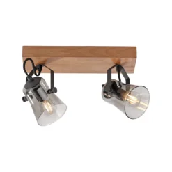 Foco de techo Langström verde, 2 luces