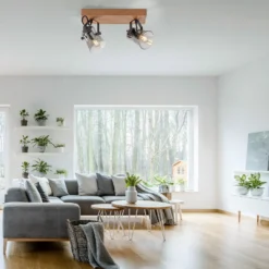Foco de techo Langström verde, 2 luces