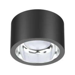 Foco de techo LED ALG54, Ø 21,3 cm antracita