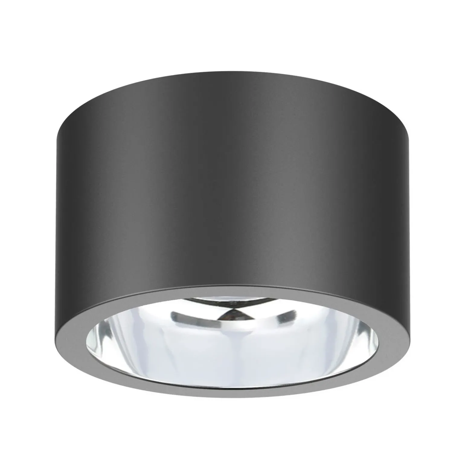 Foco de techo LED ALG54, Ø 12,9 cm antracita