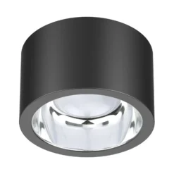 Foco de techo LED ALG54, Ø 12,9 cm antracita