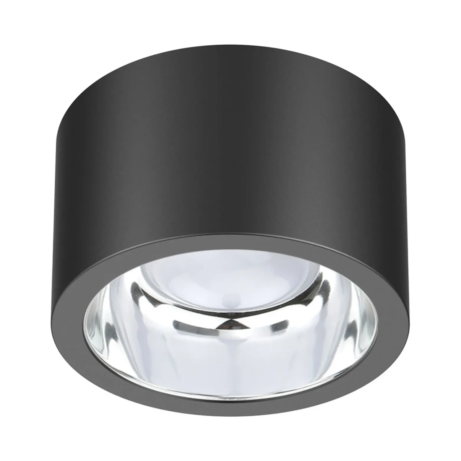 Foco de techo LED ALG54, Ø 12,9 cm antracita