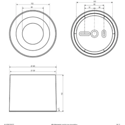 Foco de techo LED ALG54, Ø 21,3 cm blanco