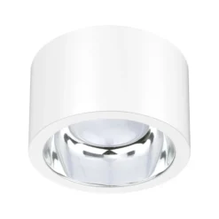 Foco de techo LED ALG54, Ø 12,9 cm blanco