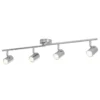 Foco de techo LED Rollo, 4 luces, cromo