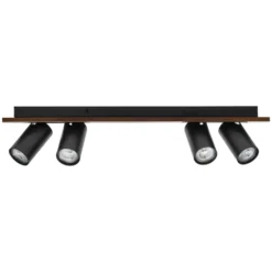 Foco de techo OSRAM MERCURY negro 4 puntos GU10-LED 927 atenuable