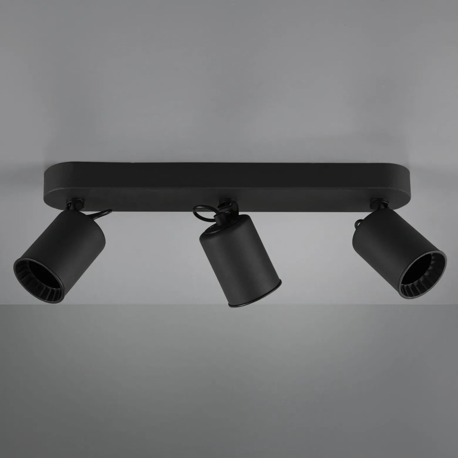 Foco de techo Pago, 3 luces, negro