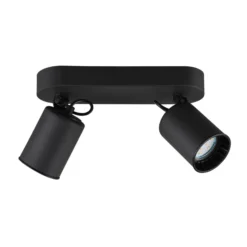 Foco de techo Pago, 2 luces, negro