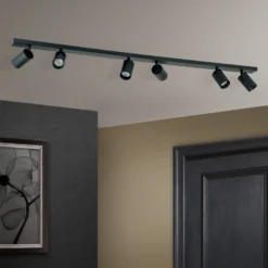 Foco de techo Sean 6 luces, negro