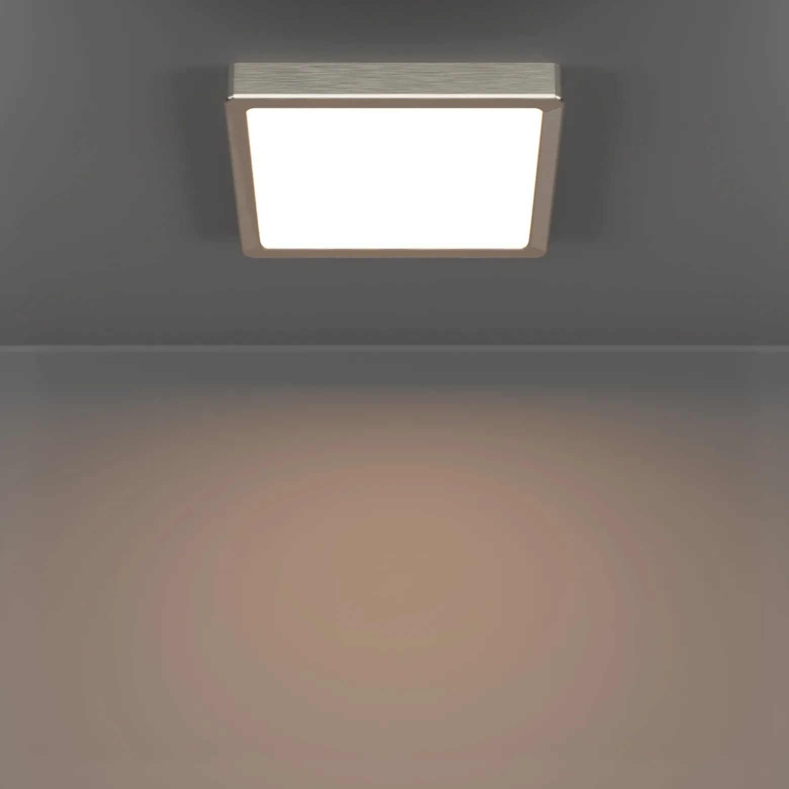 Foco de techo Southery 3 luces crema-oro cepillado