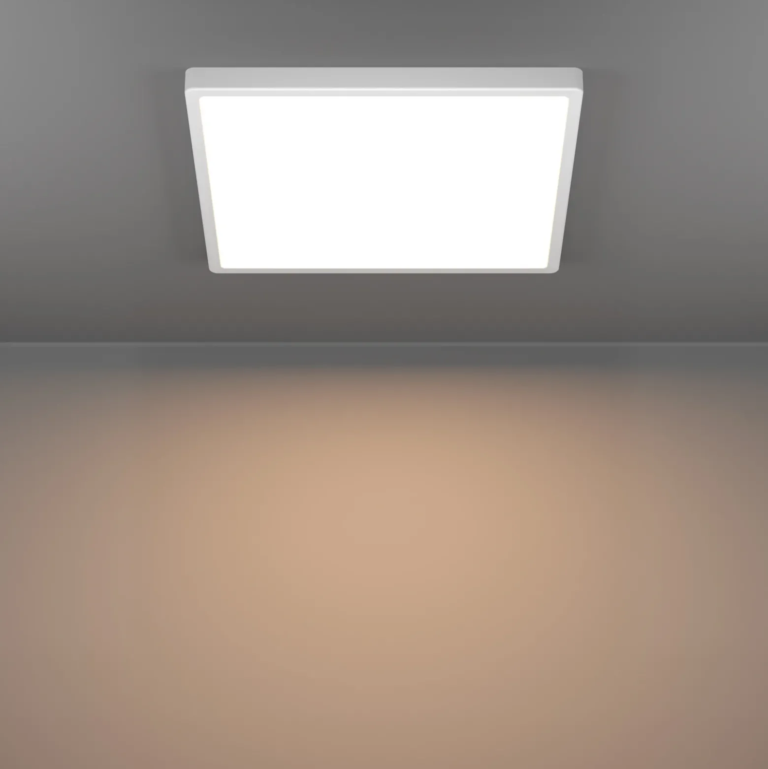 Foco de techo Southery 2 luces crema-oro cepillado