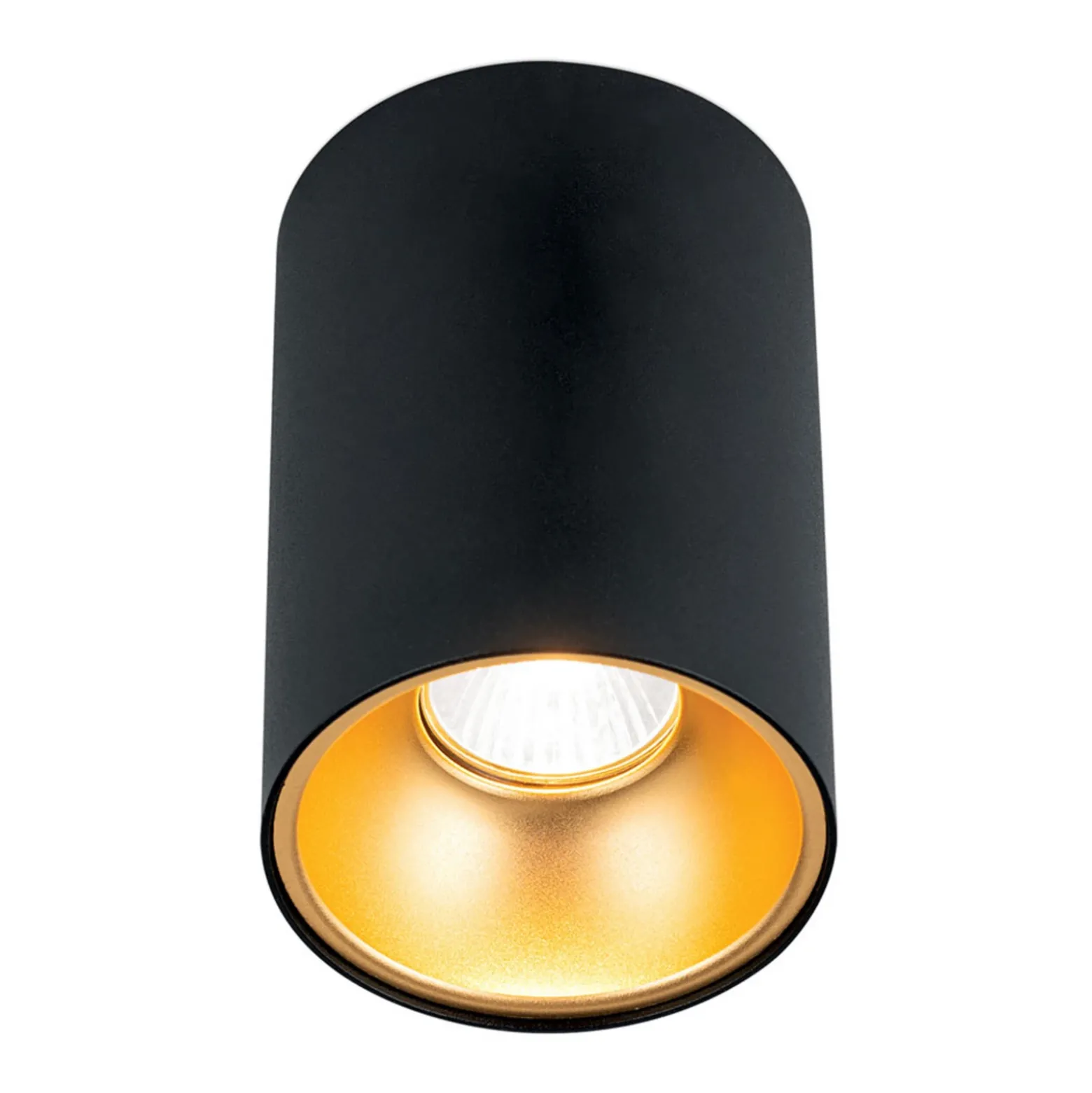 Foco de techo Starlight, redondo, negro