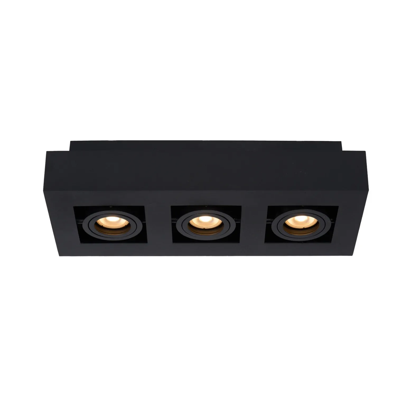 Foco de techo Xirax, 3 luces, negro