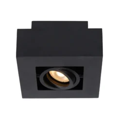 Foco de techo Xirax, 1 luz, negro