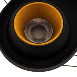 Foco empotrable Bega LED Studio Line, negro/latón, 2 luces.