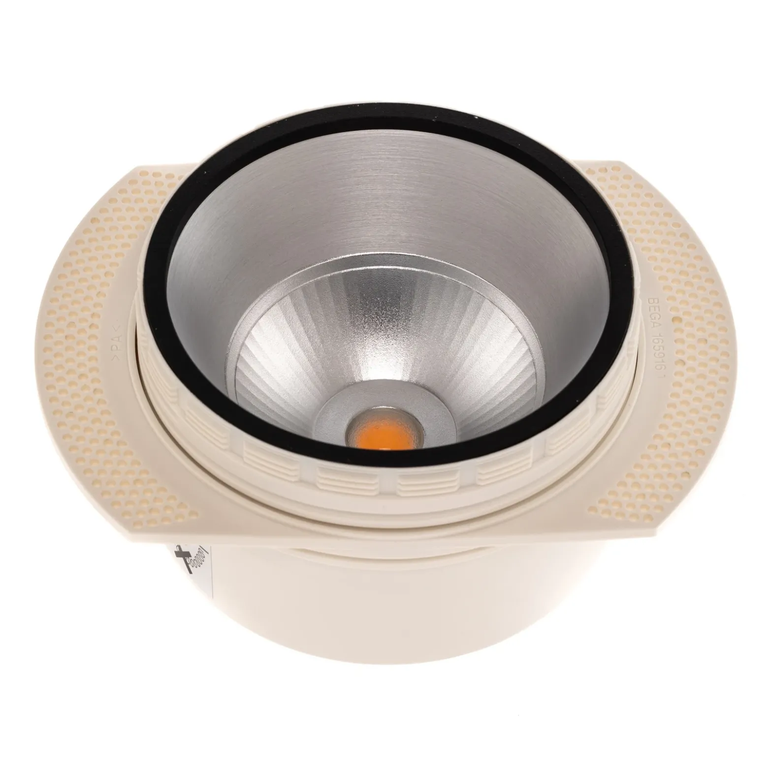 Foco empotrable de techo Bega LED Studio Line, negro/aluminio, fundición