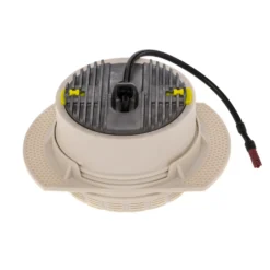 Foco empotrable de techo Bega LED Studio Line, blanco/aluminio, fundición