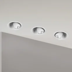 Foco empotrable Dot, orientable, blanco