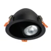 Foco empotrable Dot, orientable, negro
