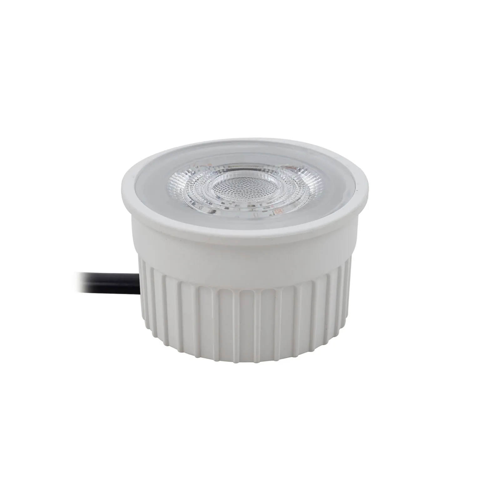 Foco empotrable en techo Prios Fibur con módulo LED, beige, juego de 10 unidades