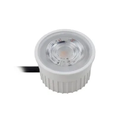 Foco empotrable en techo Prios Fibur con módulo LED, beige, juego de 10 unidades