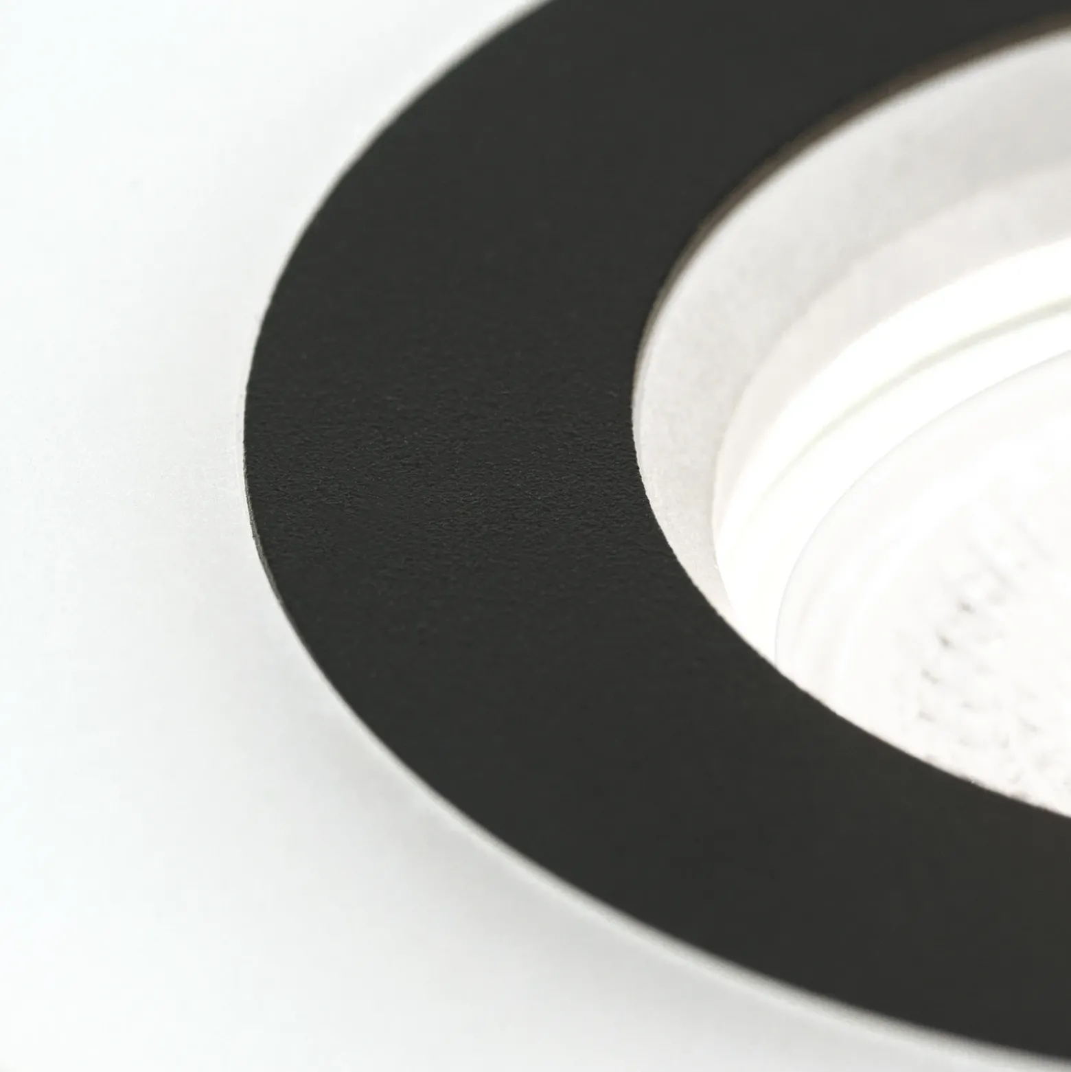 Foco empotrable Glow, negro, metal, Ø 11 cm, GU10