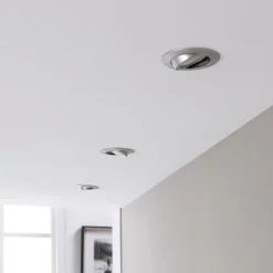Foco empotrable LED Andrej, redondo, aluminio, lote de 3