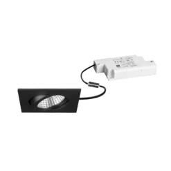 Foco empotrable LED BRUMBERG Damita-S, atenuable por resistencia, negro mate,