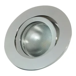 Foco empotrable LED Decoclic GU10/GU5.3, redondo, plateado