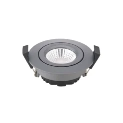 Foco empotrable LED Diled, Ø 8,5cm 6W Dime LED antracita