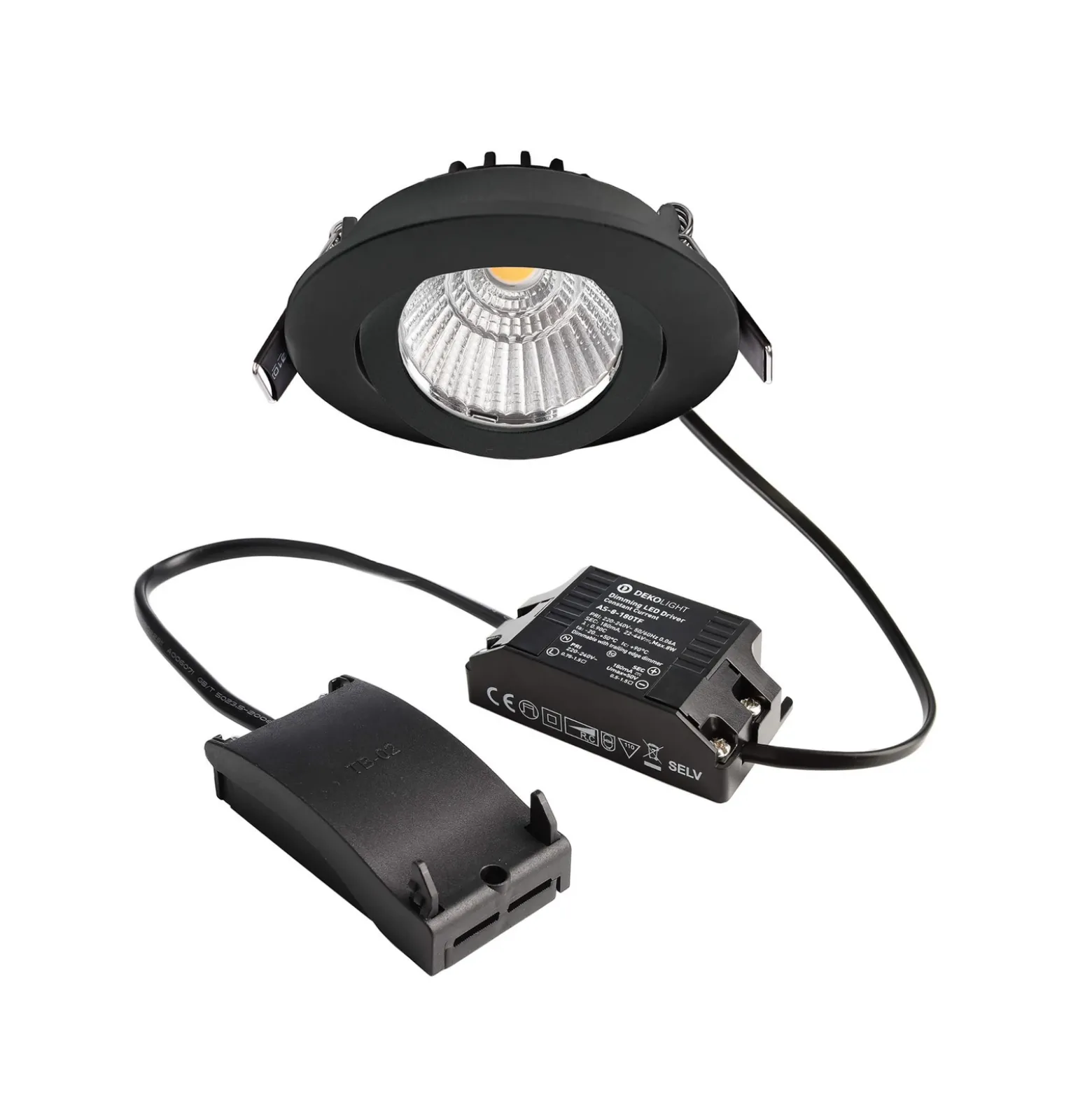 Foco empotrable LED Dione 3000 K negro