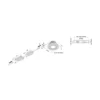 Foco empotrable LED Eco SR 68 blanco 3.000 K Ø 8,5 cm aluminio
