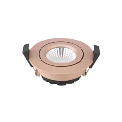 Foco empotrable LED para techo Dime LED, Ø 8,5 cm, 6 W, Dime LED, rosado