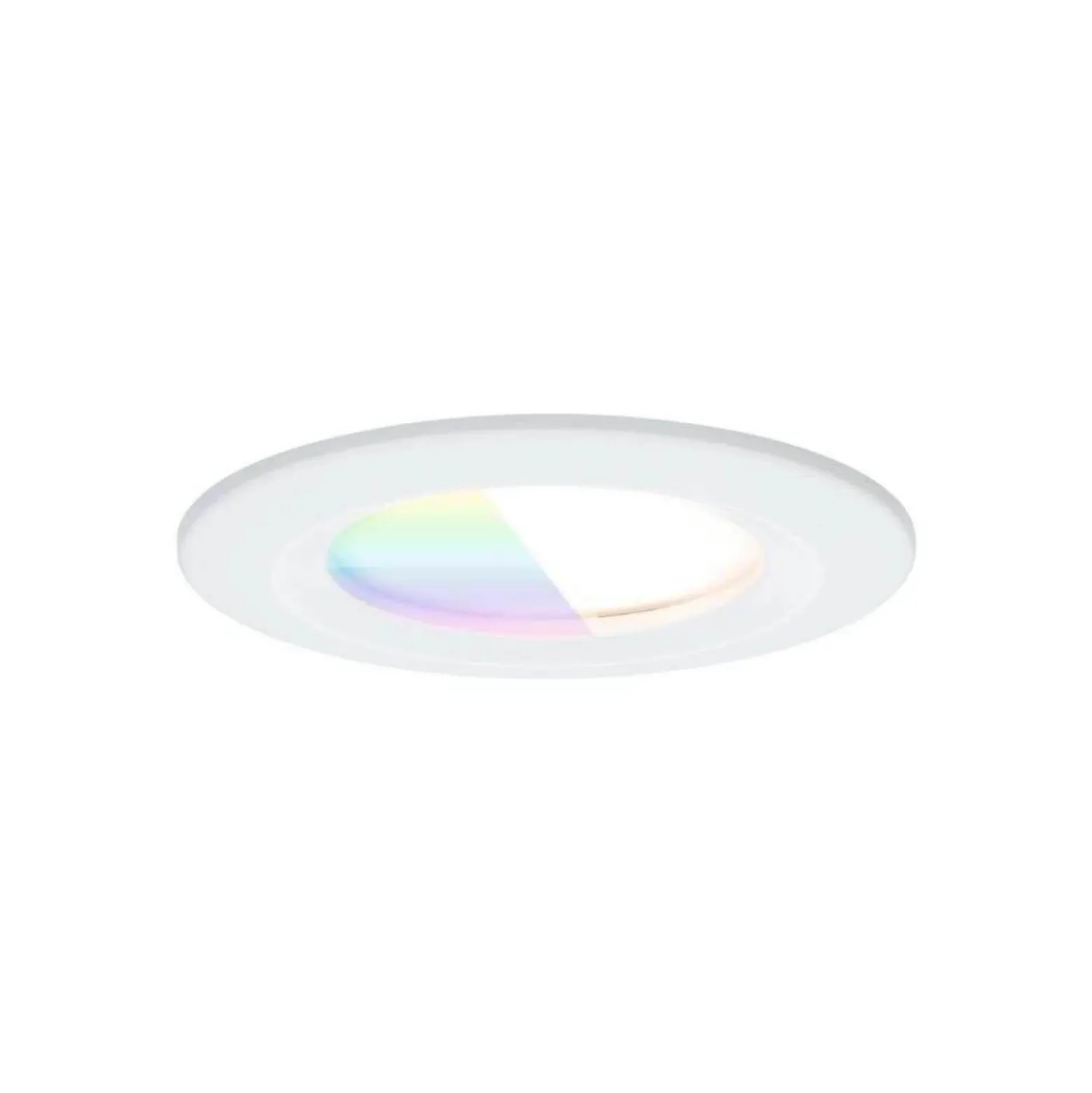 Foco empotrable LED Paulmann Nova Coin Smart blanco RGBW, juego de 3, 7,8 cm