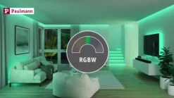 Foco empotrable LED Paulmann Nova Coin Smart blanco RGBW, juego de 3, 8,4 cm