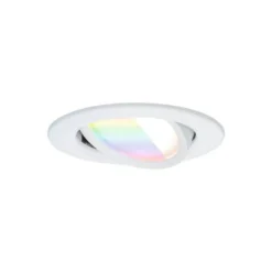 Foco empotrable LED Paulmann Nova Coin Smart blanco RGBW, juego de 3, 8,4 cm