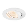 Foco empotrable LED SLV New Tria, redondo, blanco, 2700 K, 60°