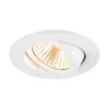 Foco empotrable LED SLV New Tria, redondo, blanco, 3.000 K, 38°